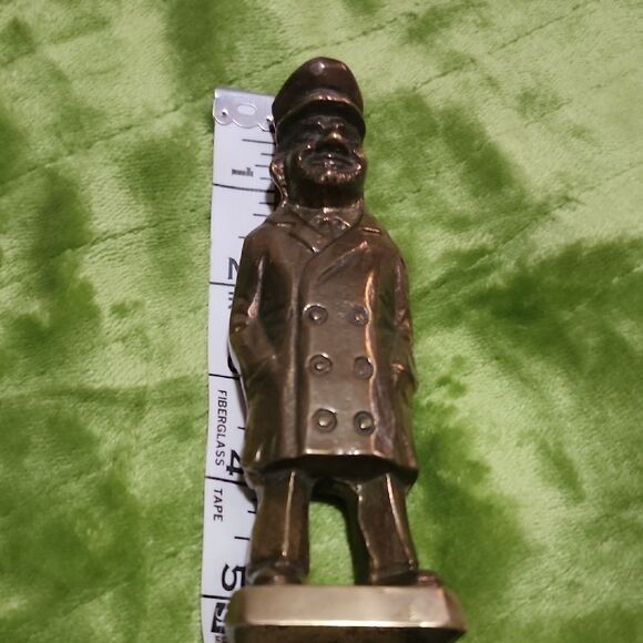 Other - Vintage Solid Brass Sea Captain Man Figurine 5 1/2" Tall